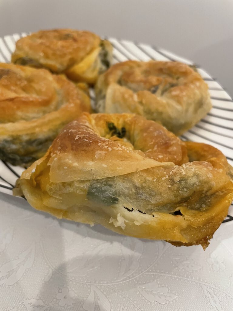 Rolled Spinach pastry